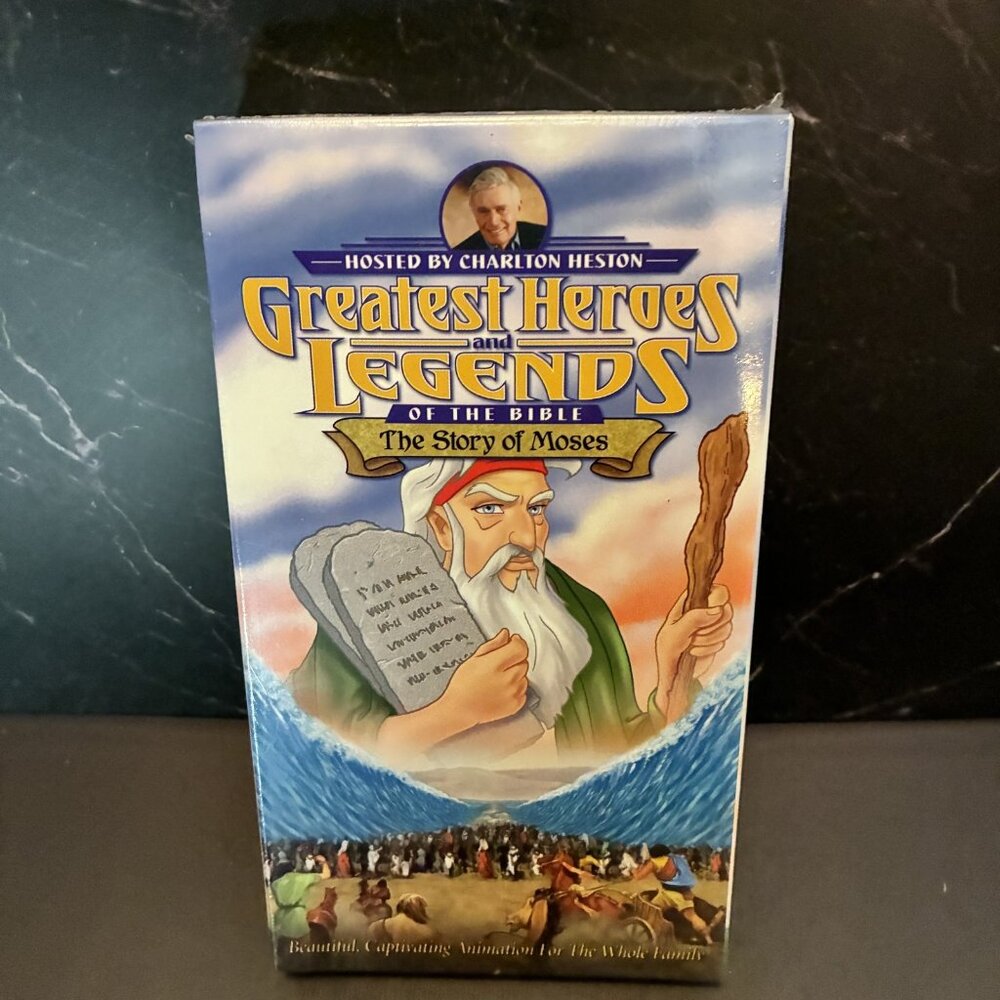 Greatest Heroes & Legends of the Bible The Story of Moses VHS Charlton Heston